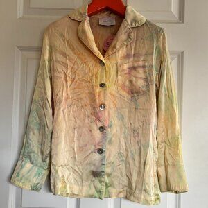 Sleeper Pajama Set with pants in Mimosa tie dye size XS